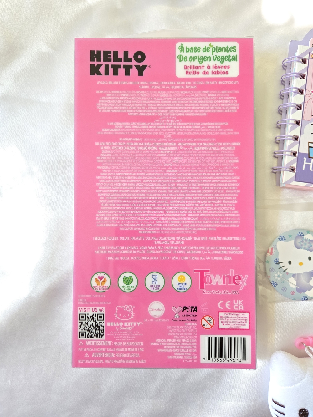 Hello Kitty Pink Multicolor Accessories Set With Tote NWT - Picture 8 of 10